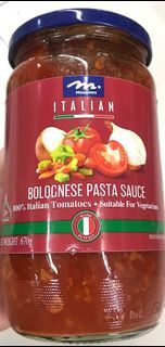Meadows Italian Bolognese Pasta Sauce 670g Suitable for Vegetarian