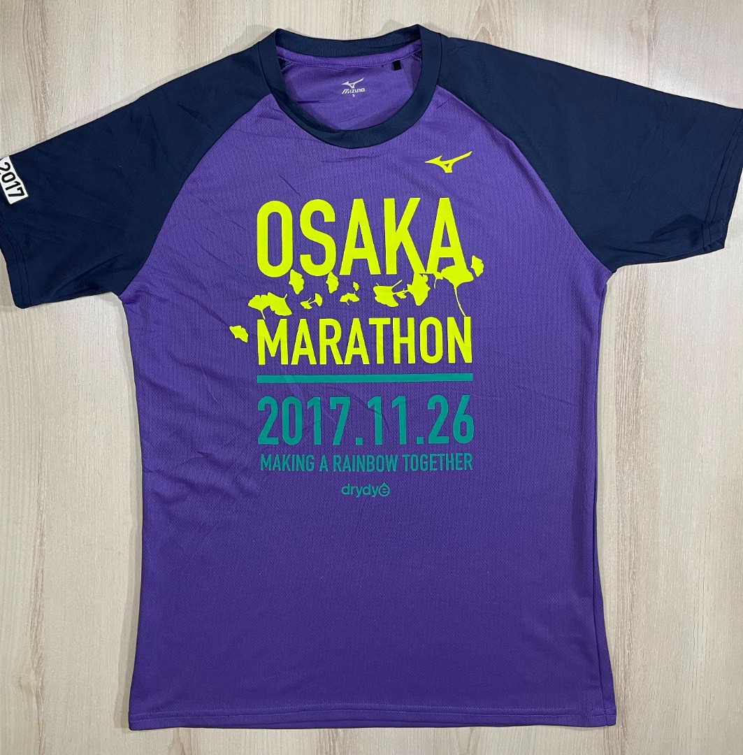 Mizuno 2017 Osaka Marathon Tee CS2 Used Men s Fashion Tops