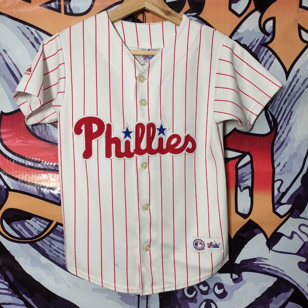 Majestic Youth MLB Philadelphia Phillies Jersey #DC Used, Babies & Kids,  Babies & Kids Fashion on Carousell
