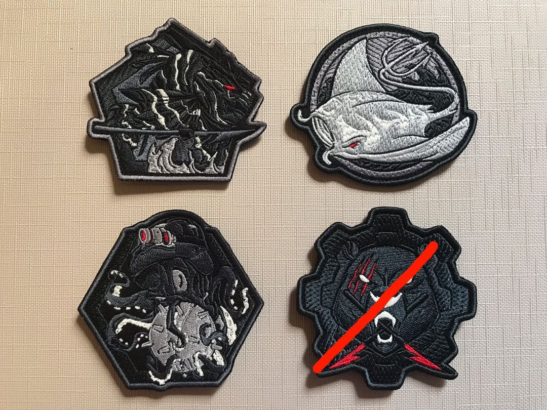 Morale Patch (Category: Vintage Collectibles) located in Singapore. Submitted by dc_louis (Listing ID 1122912060, Image 1). Description: Selling my patches collection to fund my new hobby. Price as one set (GITD). -Lion Fish -Mantan -Kraken -Polar (sold).