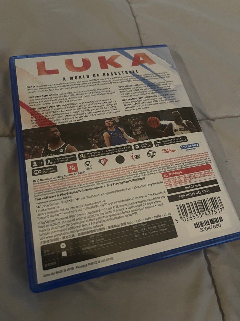NBA 2K22 (PS5) (Category: PlayStation) located in Quezon City. Submitted by illythecat (Listing ID 1231471073, Image 2). Description: RFS: Not playing anymore.