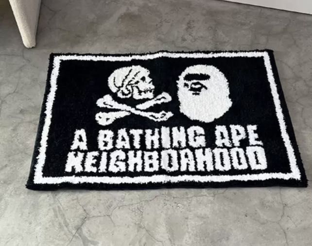 NBHD BAPE FLOOR MAT CARPET FLUFFY LIVING BED ROOM BTO DECO HOME