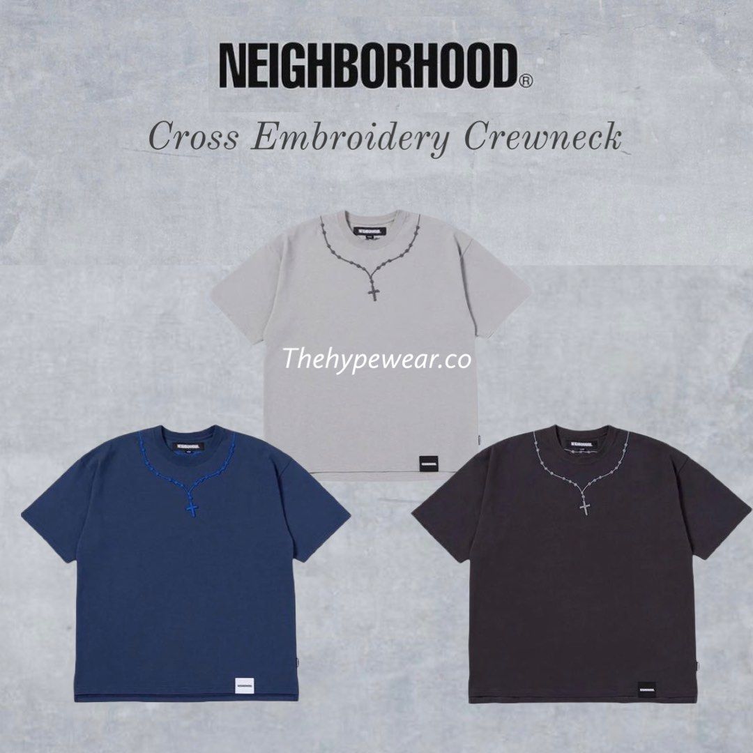 Neighborhood Cross Embroidery Crewneck