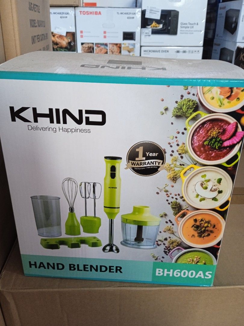 (NEW) KHIND HAND BLENDER, TV & Home Appliances, Kitchen Appliances