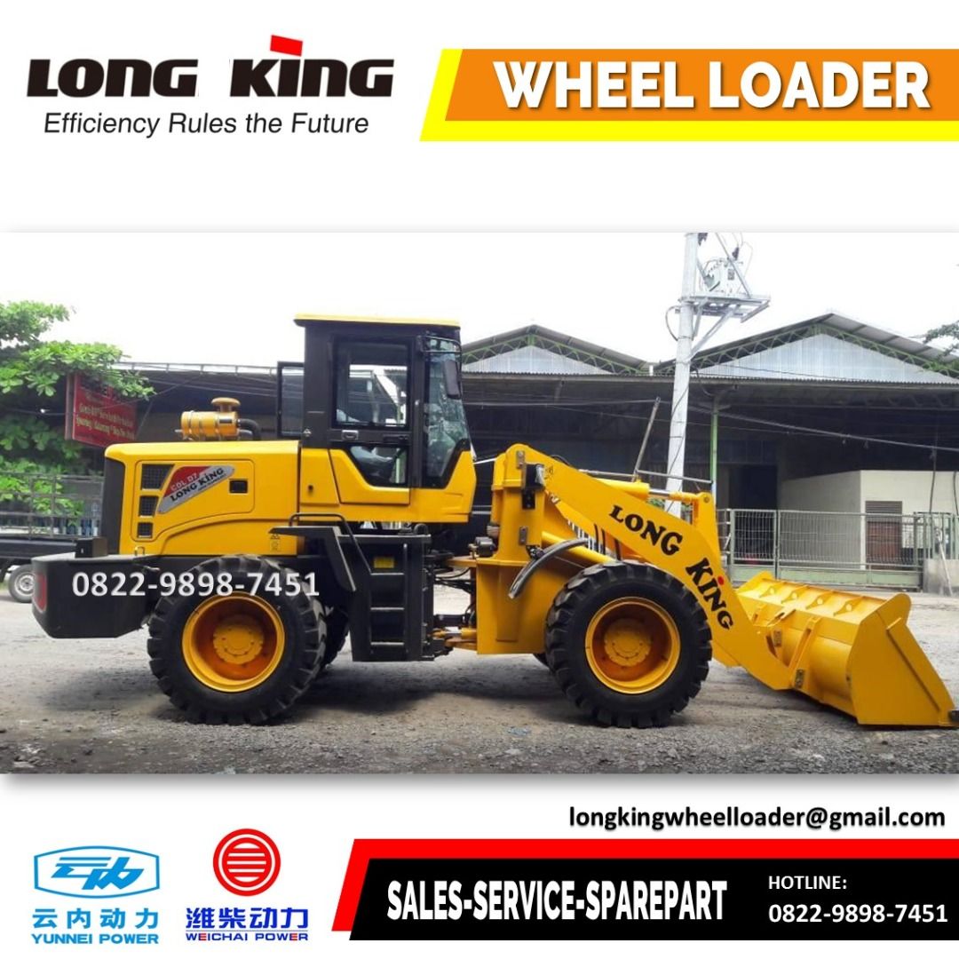 New Wheel Loader China Murah Kapasitas 1 3 Kubik Tangguh Ready Stock