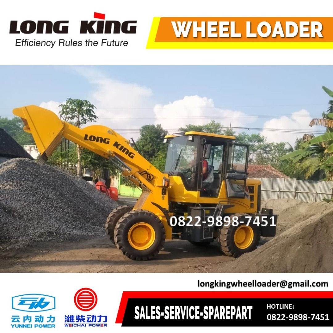 New Wheel Loader China Murah Kapasitas 1 3 Kubik Tangguh Ready Stock