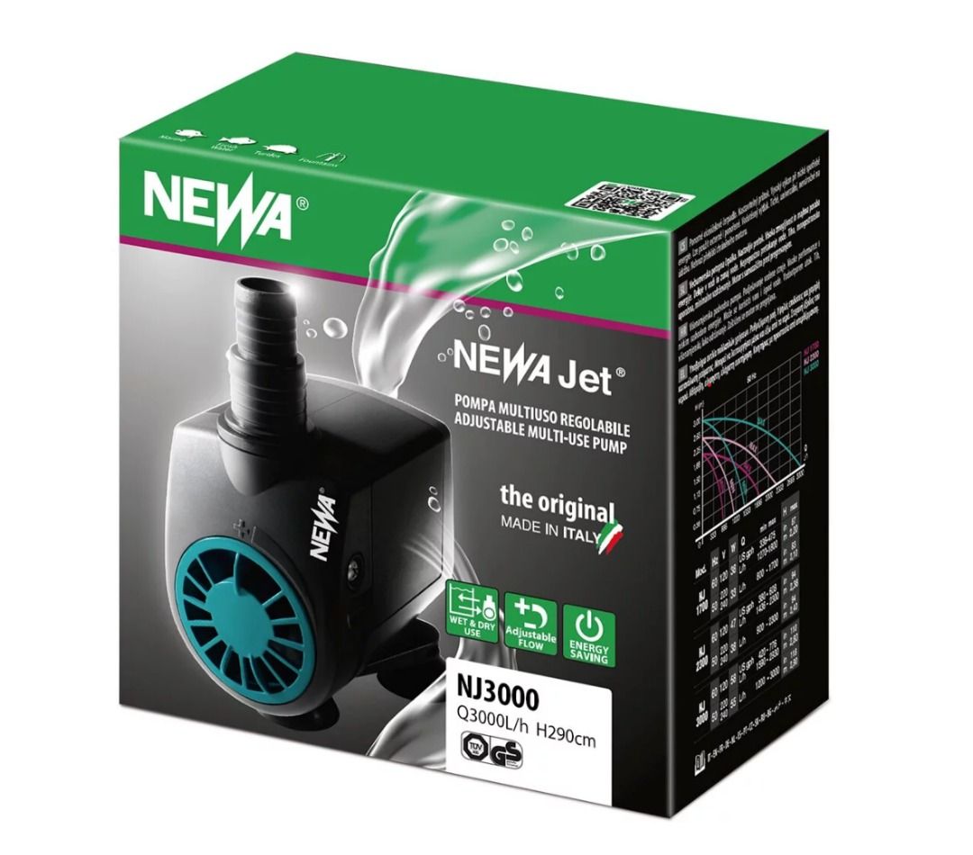 NEWA JET 3000 水陸兩用潛水泵# NJ 3000 (意大利製造), 寵物用品, 寵物家品及其他- Carousell
