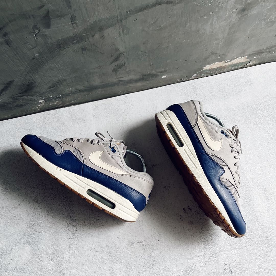 Nike airmax 1 atmosphere grey blue, Fesyen Pria, Sepatu , Sneakers di  Carousell