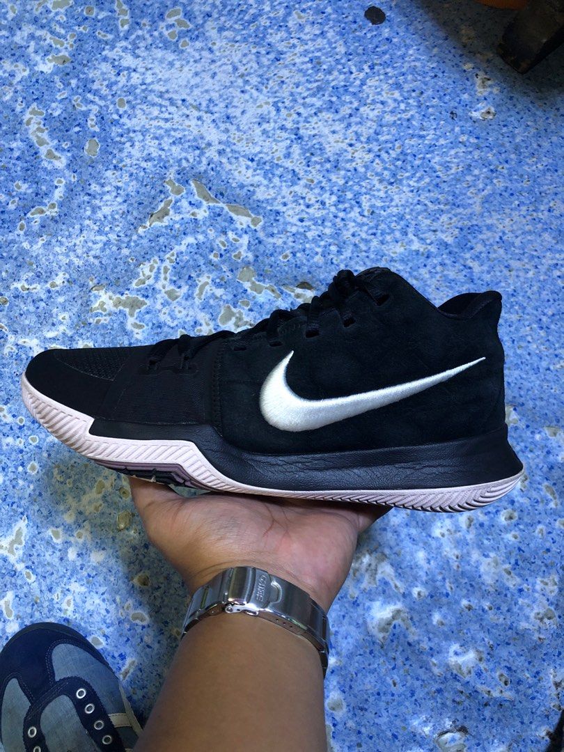 Kyrie 3 suede black sale