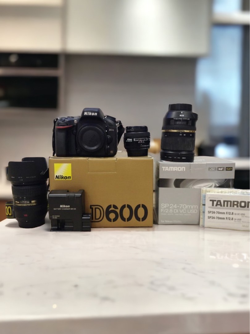 Nikon D600 & lenses , Photography, Cameras on Carousell