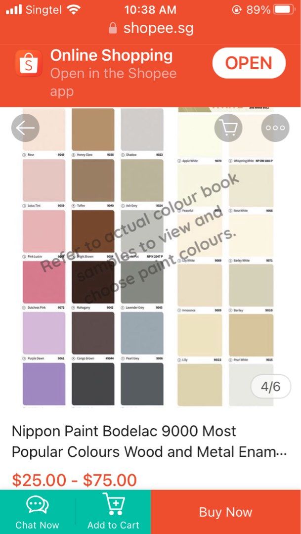 Nippon Paint Bodelac 9000 Creamy White 1 Litre, Furniture & Home Living, Home Decor, Other Home