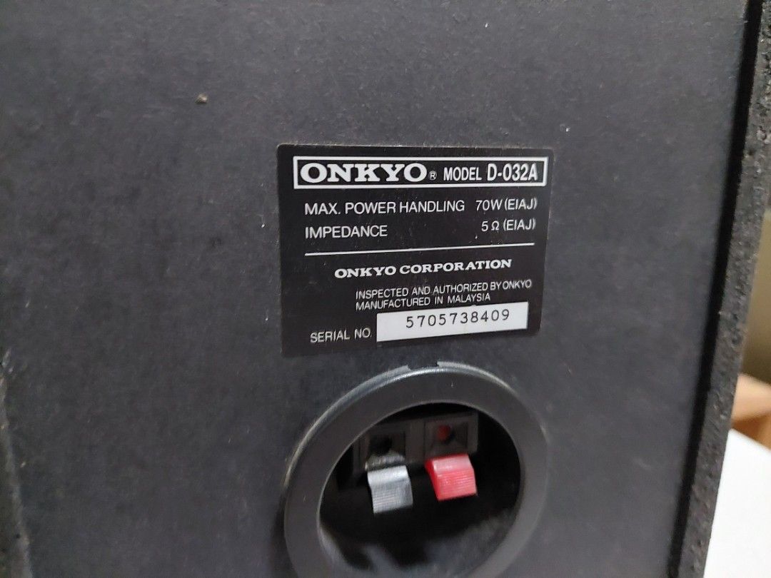 Onkyo Bookshelf Speaker, Audio, Soundbars, Speakers & Amplifiers on