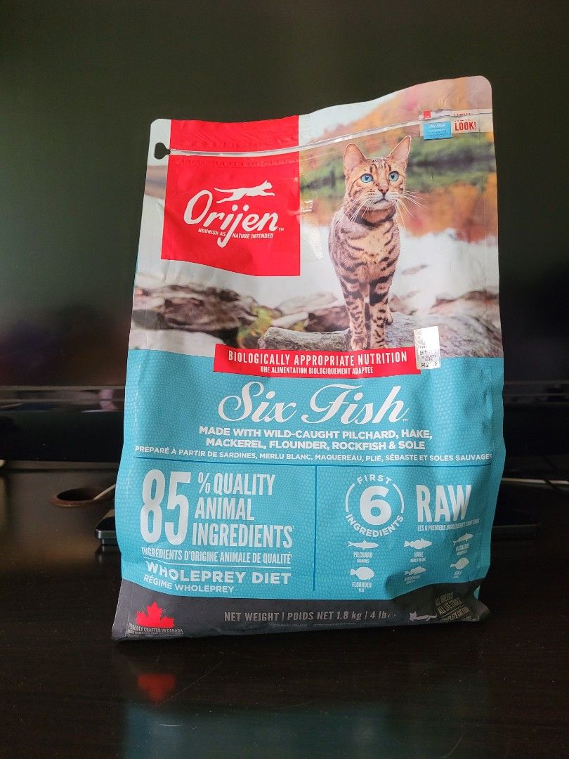 Orijen Cat Food Six Fish Dry Food Pet Supplies Pet Food on Carousell
