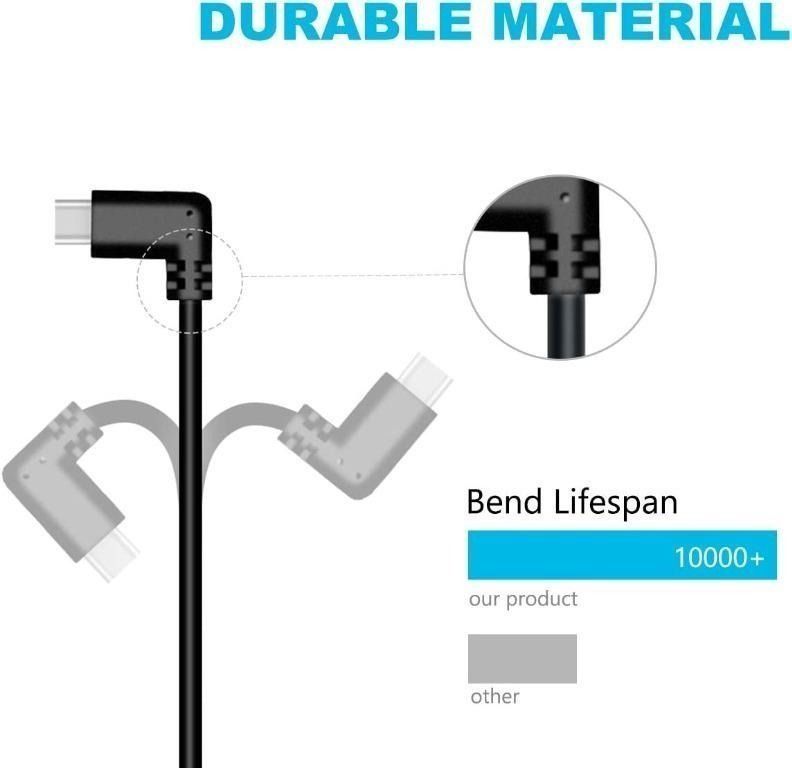 Orzero Total 6M / 20Ft Type C Stable Data Cable Compatible for Quest 2