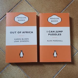 Penguin Books book Bundle
I can jump puddles by Alan Marshall and Out of Africa by Karen Blixen (Isak Dinesen)