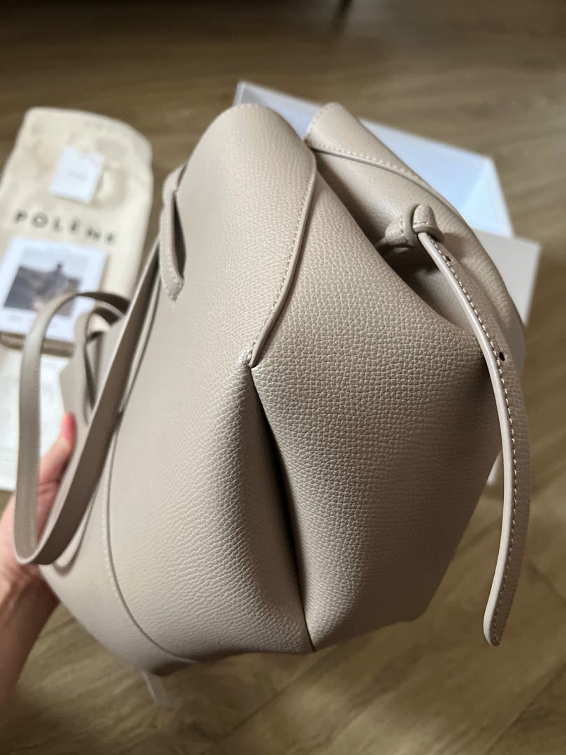 Polene Cyme Mini Taupe, Luxury, Bags & Wallets on Carousell