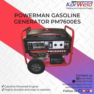 Powerman Gasoline Generator PM7600ES
