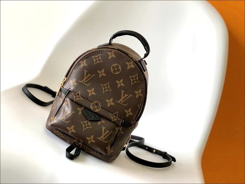 Pre order: cowhide backpack like LV Palm Springs Mini small school bag  lightweight single bag, Women's Fashion, Bags & Wallets, Backpacks on  Carousell