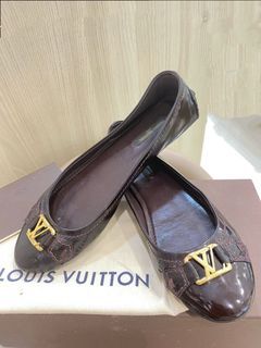Louis Vuitton - NEW Patent LV Chess Flat Loafer - Black/White - 42