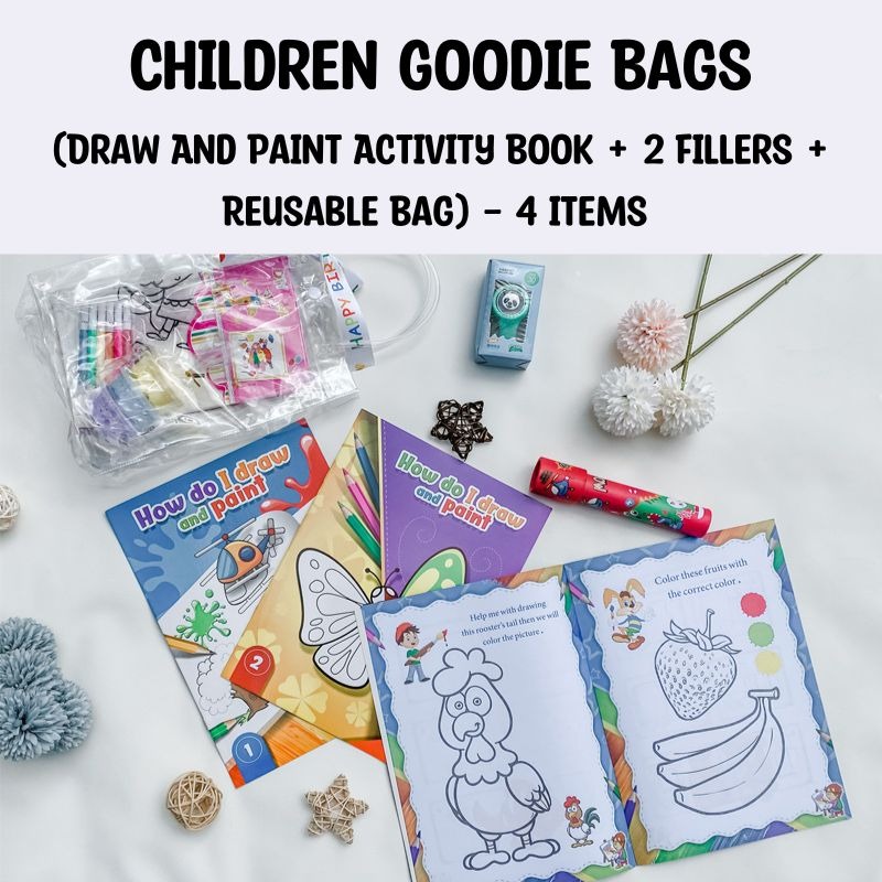 Prepacked Children Goodie Bags For PreSchool Birthday Party Celebration, Kids Party Favors