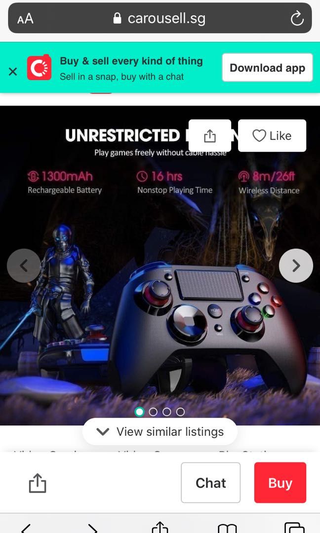 PS4 controller PICTEK