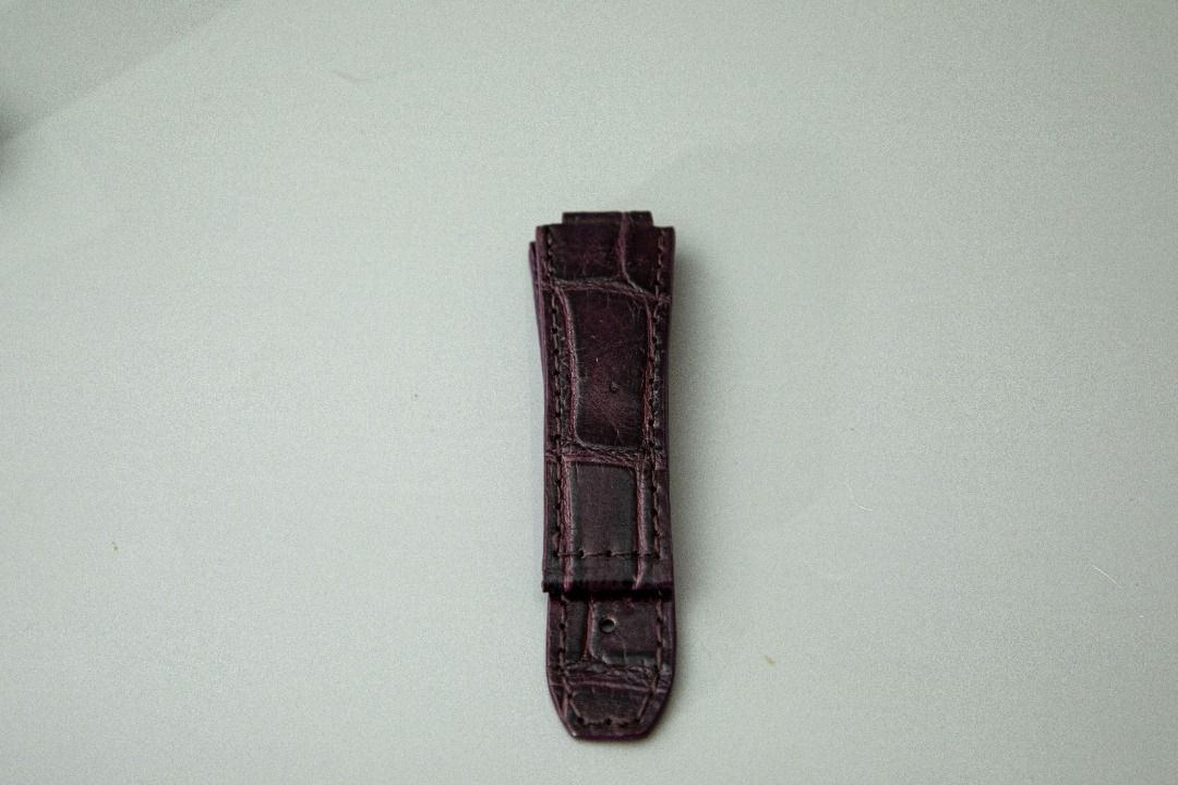 Purple leather watch band store