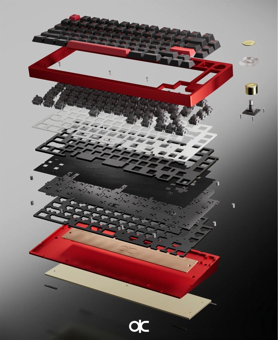 Fully built QK75 Custom Mechanical Keyboard Kit, Computers & Tech ...