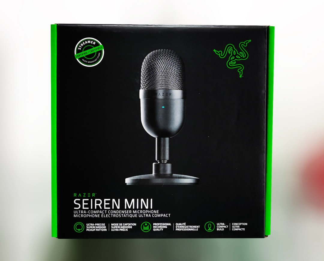Razer Seiren Mini Wired Ultra-Compact Condenser Microphone  RZ19-03450100-R3U1 Black - US