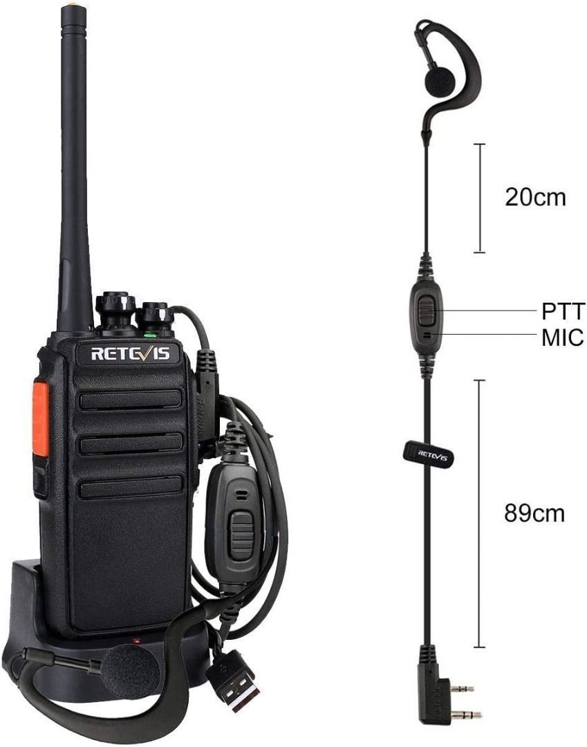 Retevis RT24 Walkie Talkie PMR446 Licensefree Professional Two Way