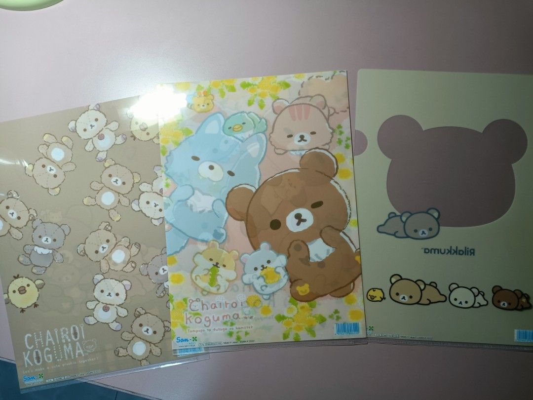 Rilakkuma A4 folder x3, Hobbies & Toys, Stationery & Craft, Art ...