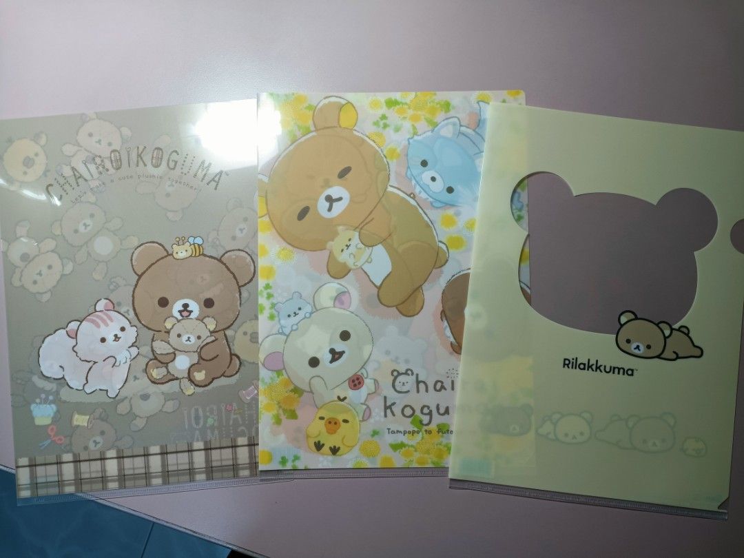 Rilakkuma A4 folder x3, Hobbies & Toys, Stationery & Craft, Art ...