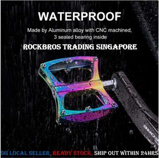 RockBros pedals Aluminium pedal MTB Pedals Mountain bike Pedals Road Bike Pedals Pedals Cycling pedals bike Pedals Bicycle Accessories Cycling Accessories 🚲bmx, exercise bike, fixie bike, folding bike  accessories 🚲