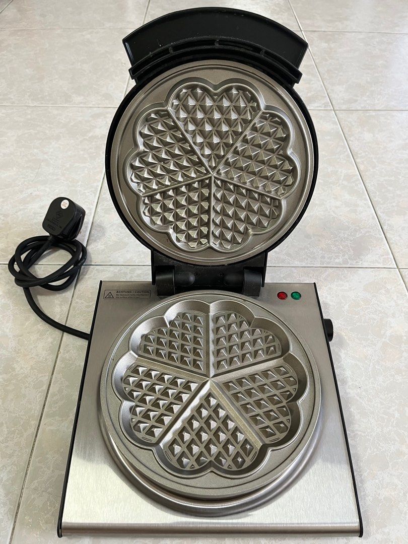 Rommelsbacher Waffle Maker, Silver/Black, Furniture & Home Living