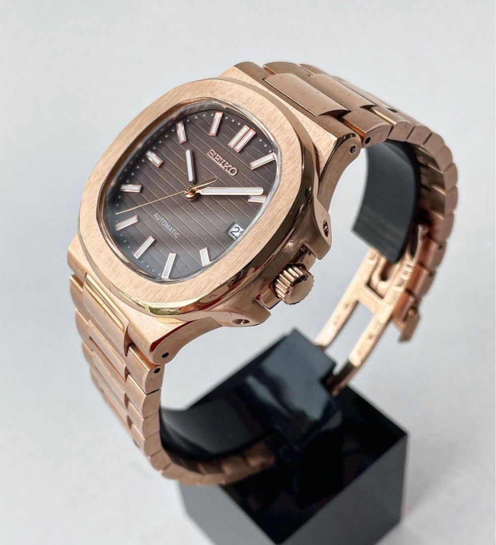 Rose Gold Nautilus Mod, Men's Fashion, Watches & Accessories, Watches ...