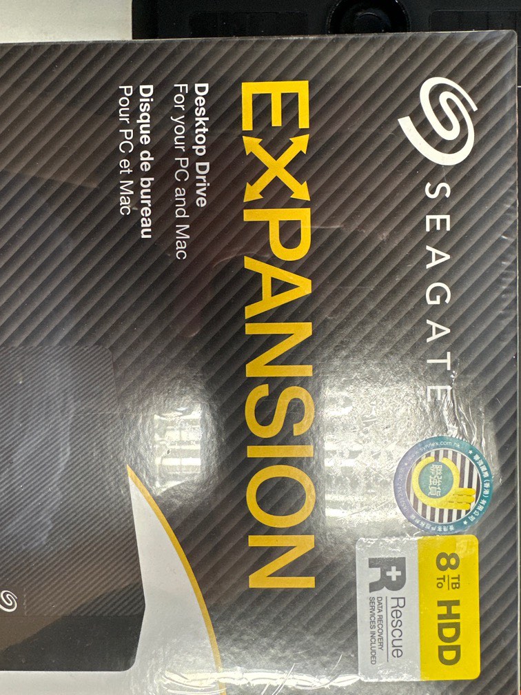 SEAGATE EXPANSION 外置8TB HDD, 電腦＆科技, 電腦周邊及配件, 硬碟及