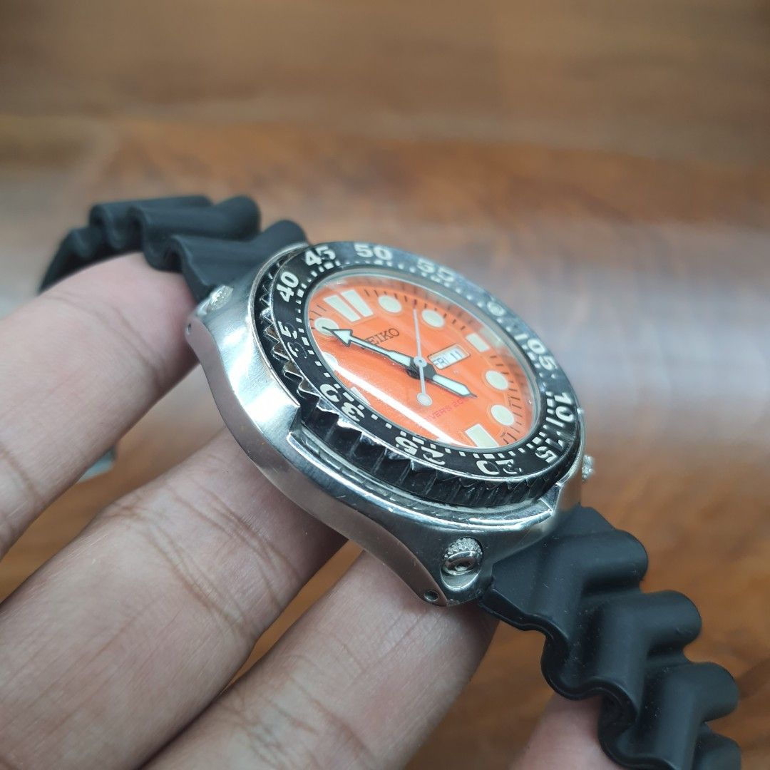 Seiko sawtooth orange discount