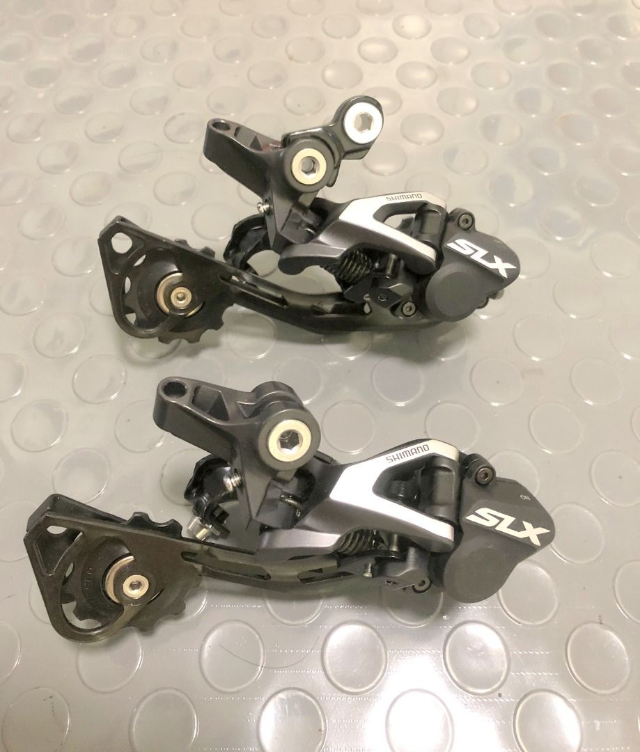 Shimano SLX M675 10spd Direct mount long cage rear derailleur with optional hanger bracket