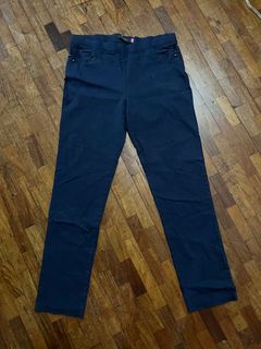 sm woman dark blue strechy trousers (2L)