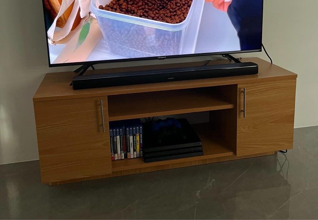 Sofa and tv rack for sale on Carousell