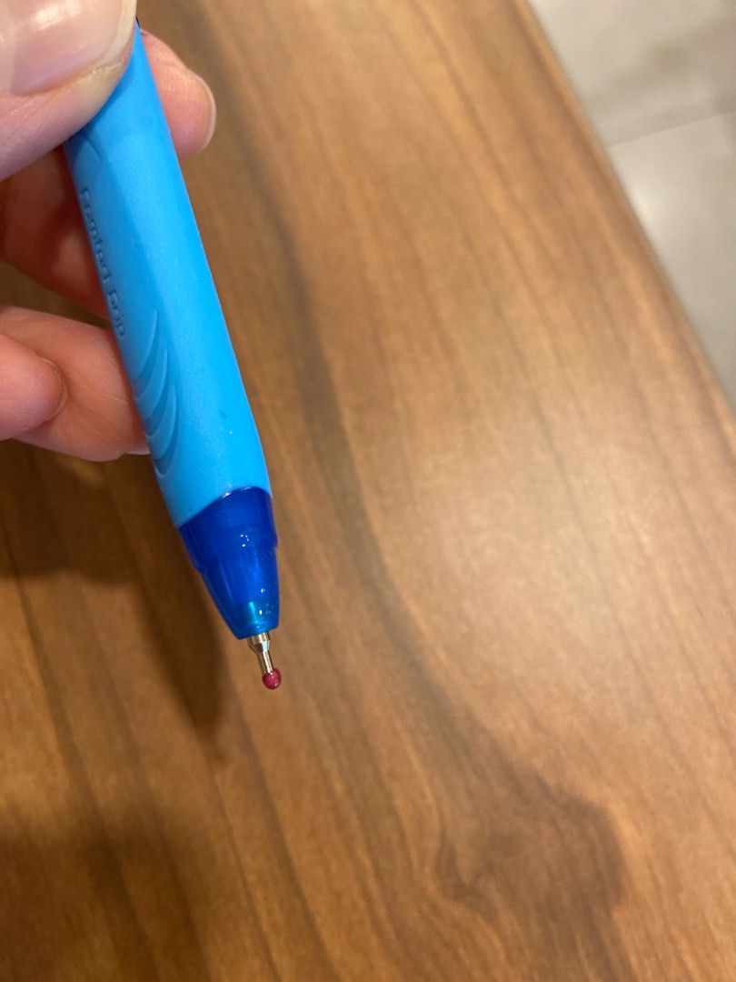 Stabilo exam grade blue pen used by kindergarteners for marking story elements during reading comprehension activities