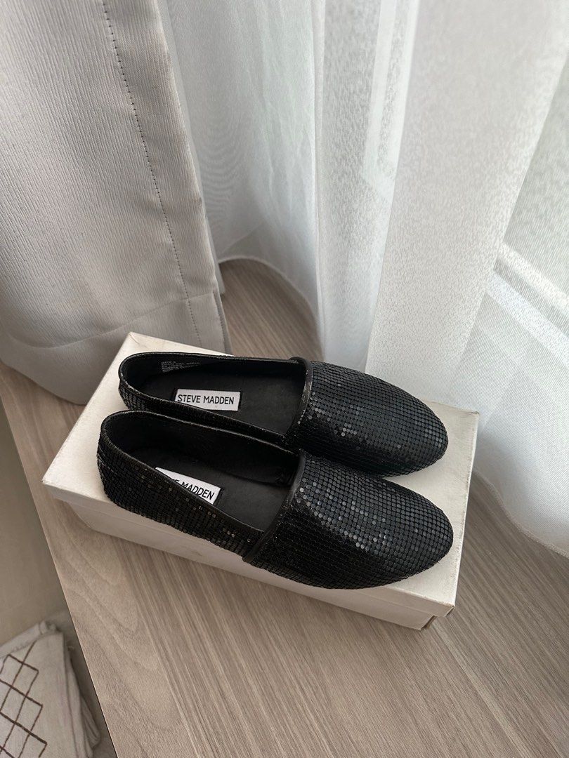 Steve madden sequin online flats