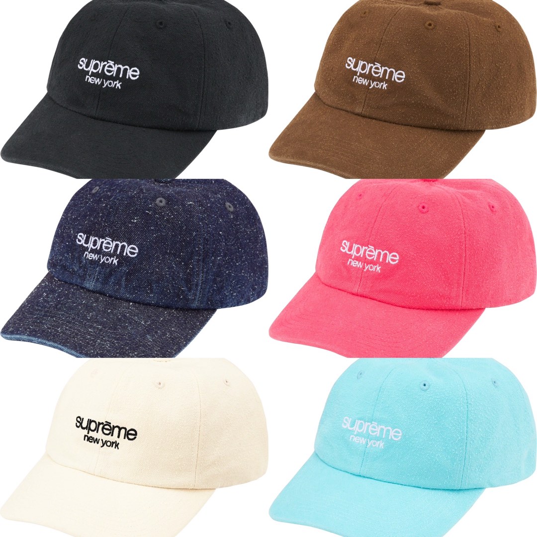 supreme newyork 6 panel classic log - 帽子