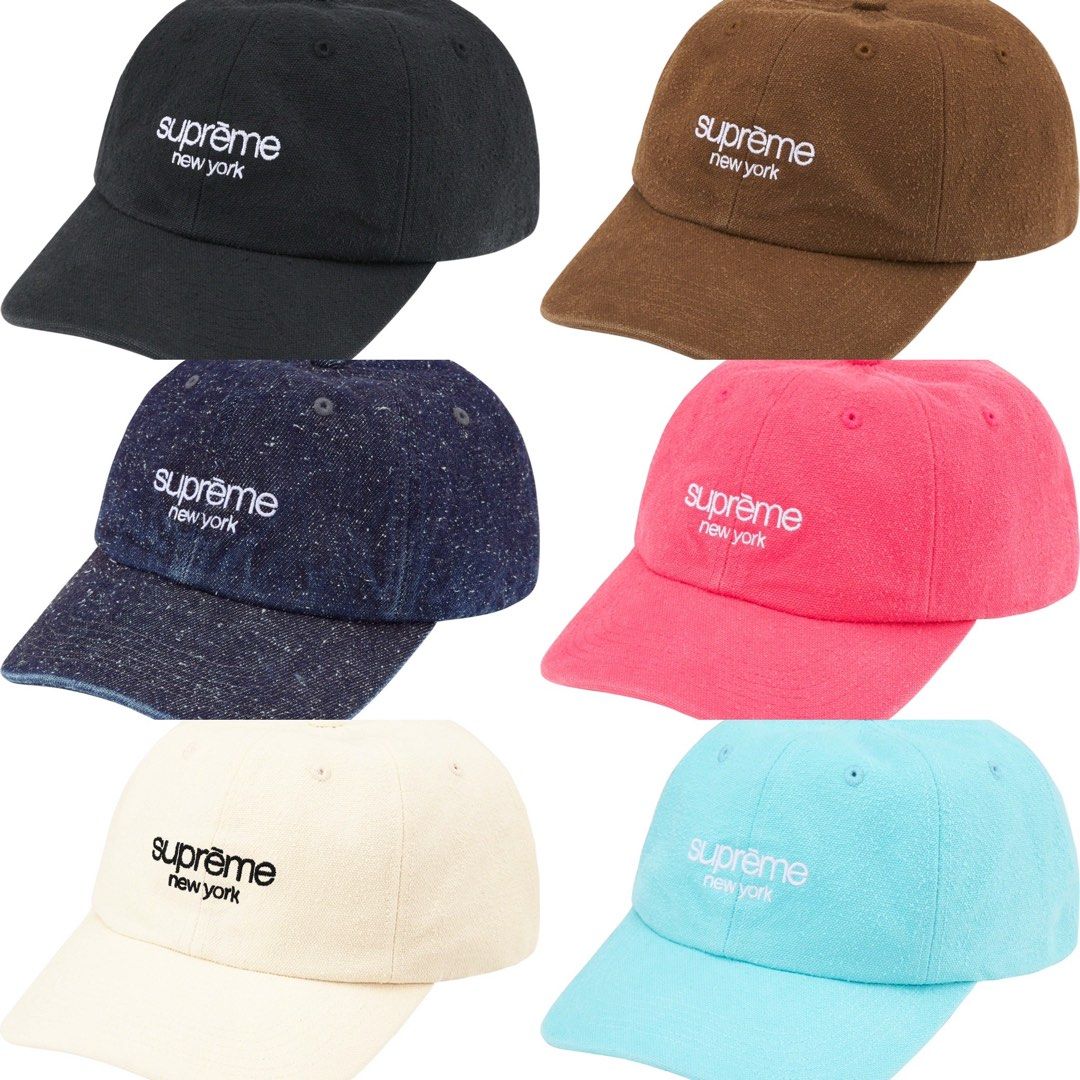 SUPREME CLASSIC LOGO 6 PANEL Men s Fashion Watches Accessories Caps Hats on Carousell