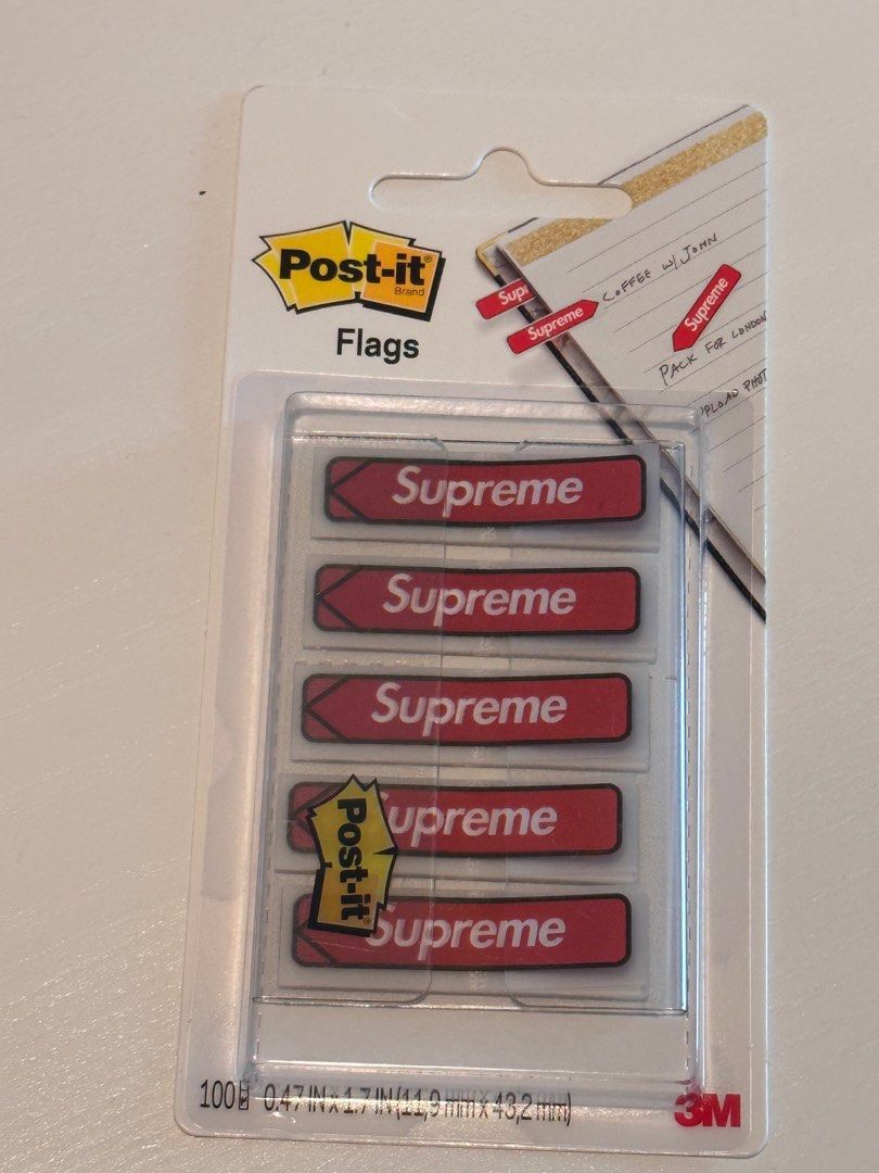 Supreme Post It Flags, 名牌, 飾物及配件- Carousell
