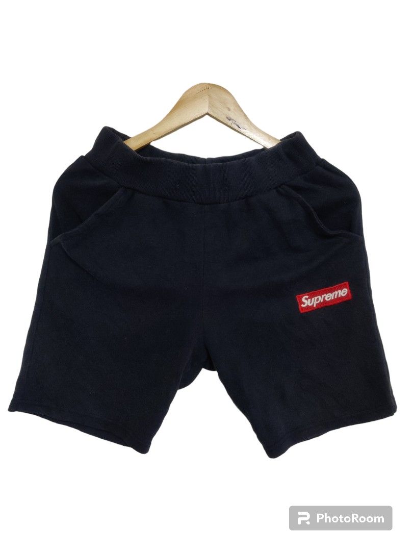 Supreme shorts box logo embroid, Men's Fashion, Bottoms, Shorts on Carousell