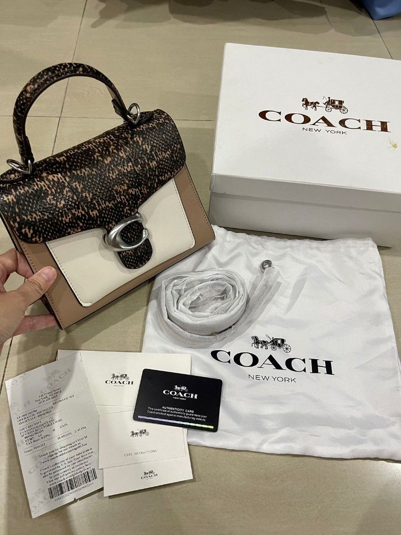 Tas Coach Tabby Top Handle 20in, Barang Mewah, Tas & Dompet di Carousell