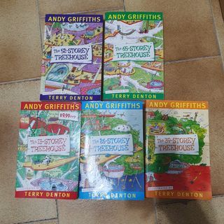 The 13-storey Treehouse series by Andy Griffiths Illustrated by Teddy Denton 5 pack book bundle