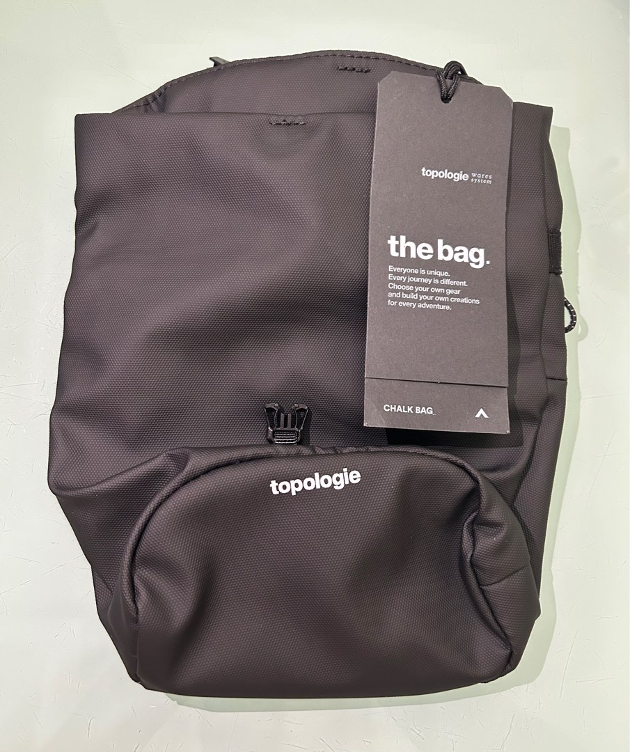 Topologie Wares Bags Chalk Bags -Dry Black, 男裝, 袋, 腰袋、手提