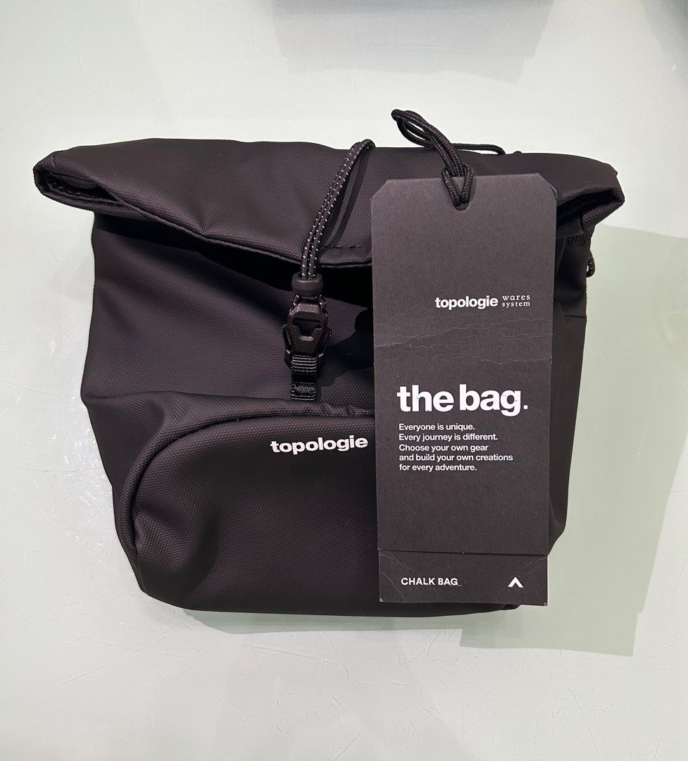 Topologie Wares Bags Chalk Bags -Dry Black, 男裝, 袋, 腰袋、手提袋