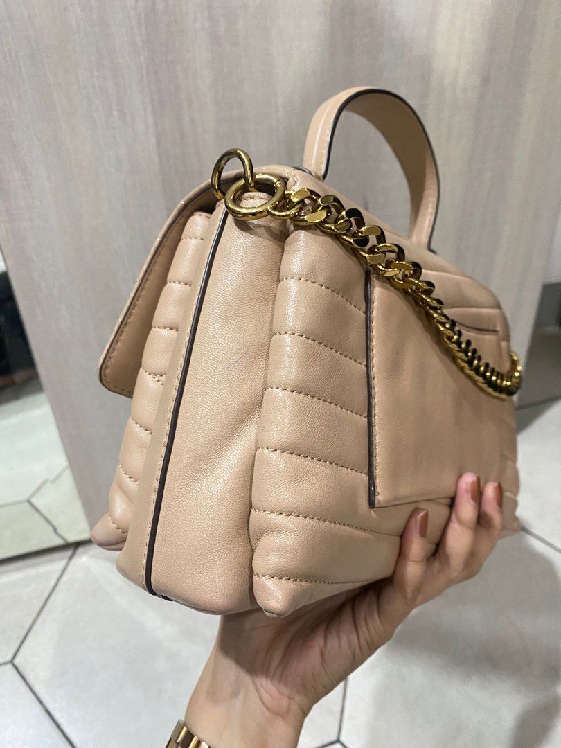 Tory burc kira chevron top handle satchel on Carousell
